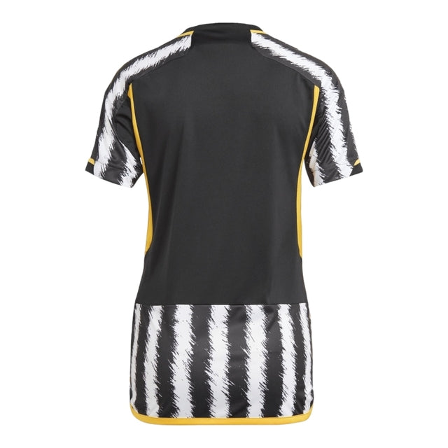 Camisa Juventus I 23/24 -  Adidas Feminina - Branca e preta com detalhes em amarelo