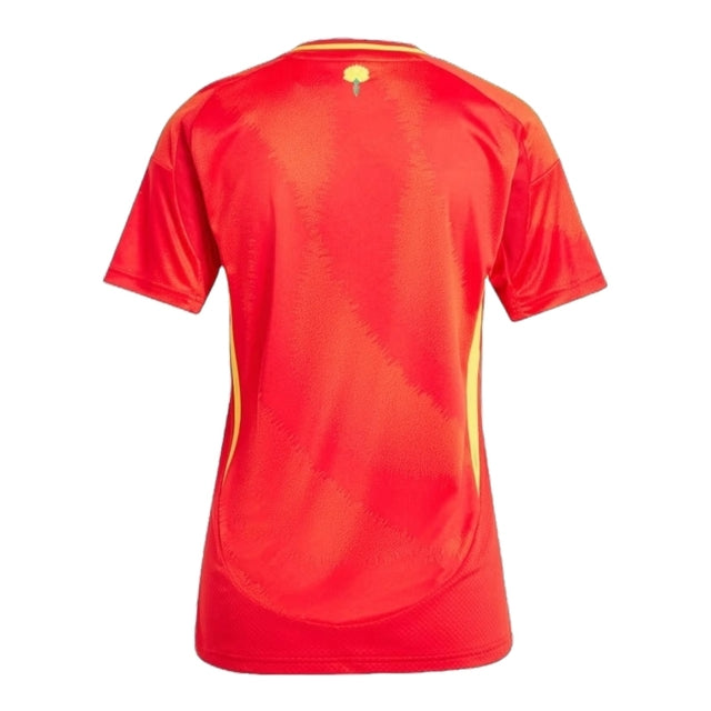Camisa Espanha I 24/25 -  Adidas Feminina - Vermelha com detalhes em amarelo