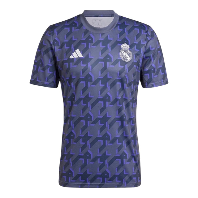 Camisa Real Madrid Pré-jogo 24/25 - Torcedor Adidas Masculina - Roxa