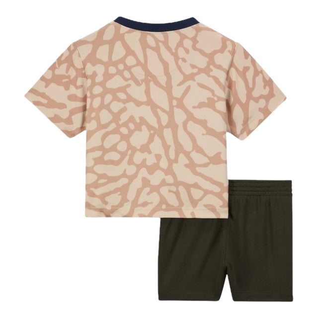 Kit Infantil Paris Saint-Germain Fourth 23/24 - Jordan - Bege com detalhes em azul