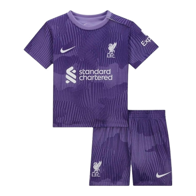 Kit Infantil Liverpool III 23/24 - Nike - Roxo