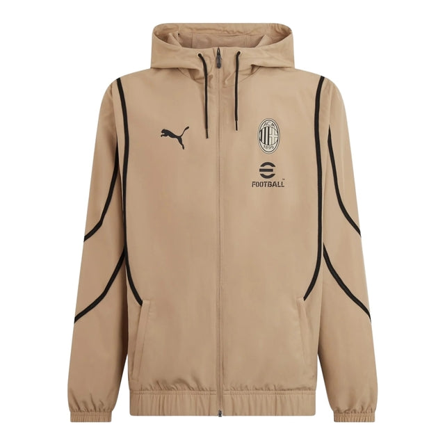 Jaqueta Corta-Vento AC Milan 24/25 - Masculina Puma - Bege