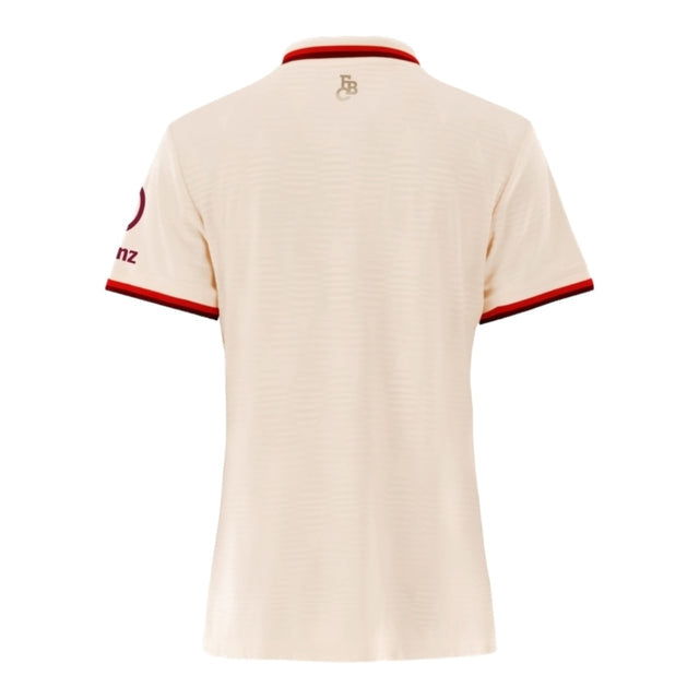 Camisa Bayern de Munique III 24/25 -  Adidas Feminina - Bege com detalhes em vermelho