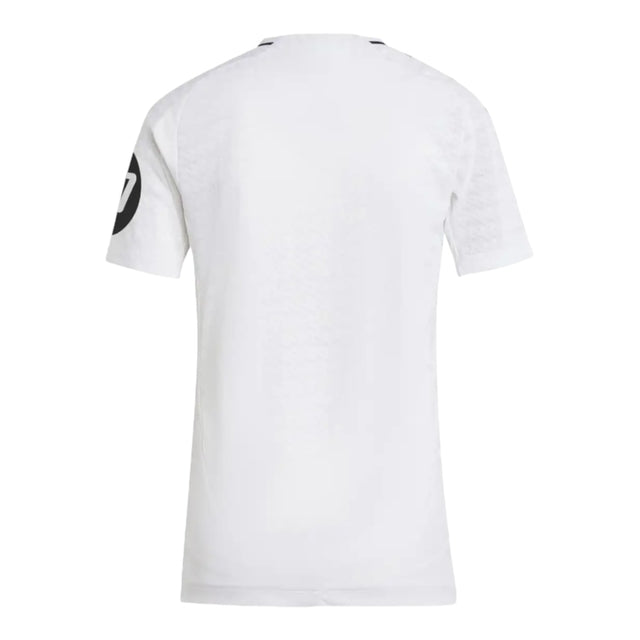 Camisa Real Madrid I 24/25 -  Adidas Feminina - Branca com listras pretas