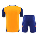 Kit Treino adulto - Camisa e Shorts - Juventus Adidas 24/25 - Azul e laranja