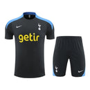 Kit Treino adulto - Camisa e Shorts - Tottenham Nike 24/25 - Cinza com detalhes em azul