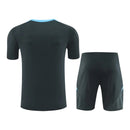 Kit Treino adulto - Camisa e Shorts - Seleção Argentina Adidas 24/25 - Cinza com detalhes em azul