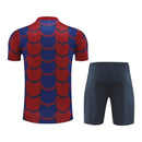 Kit Treino adulto - Camisa e Shorts - Barcelona Nike Edição especial 24/25 - Azul e vermelho