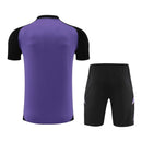Kit Treino adulto - Camisa e Shorts - Seleção Alemanha Adidas 24/25 - Roxo e preto