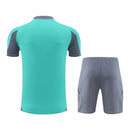 Kit Treino adulto - Camisa e Shorts - Ajax Adidas 24/25 - Verde e cinza