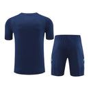 Kit Treino adulto - Camisa e Shorts - Arsenal Adidas 24/25 - Azul com detalhes em verde