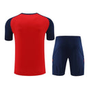 Kit Treino adulto - Camisa e Shorts - Seleção Espanha Adidas 24/25 - Azul e vermelho