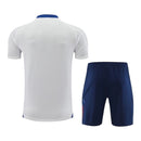 Kit Treino adulto - Camisa e Shorts - Seleção Itália Adidas 24/25 - Branco e azul