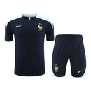 Kit Treino adulto - Camisa e Shorts - Seleção França Nike 24/25 - Azul
