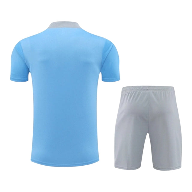 Kit Treino adulto - Camisa e Shorts - Atlético de Madrid Nike 24/25 - Azul e cinza