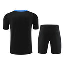 Kit Treino adulto - Camisa e Shorts - Inter de Milão Nike 24/25 - Preto com detalhes em azul