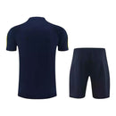 Kit Treino adulto - Camisa e Shorts - Arsenal Adidas 24/25 - Azul com detalhes em amarelo