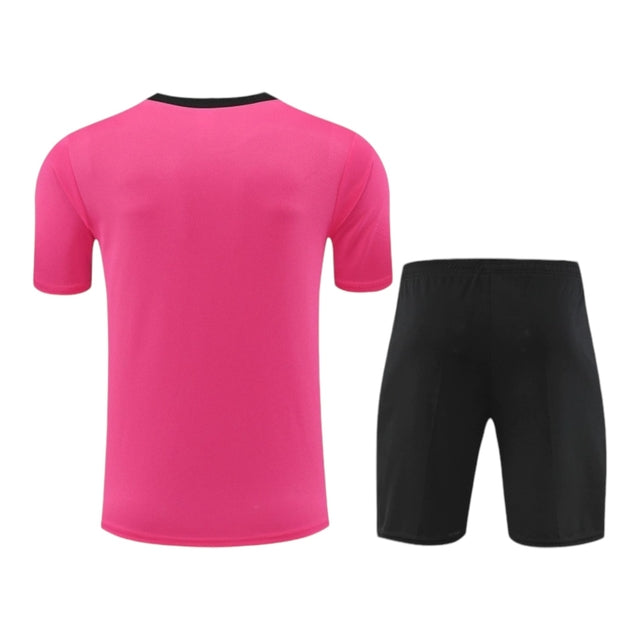 Kit Treino adulto - Camisa e Shorts - Chelsea Nike 24/25 - Rosa e preto