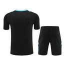 Kit Treino adulto - Camisa e Shorts - Seleção Argentina Adidas 24/25 - Preto com detalhes em azul