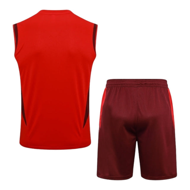 Kit Treino adulto - Camisa e Shorts - Internacional Adidas 24/25 - Vermelho