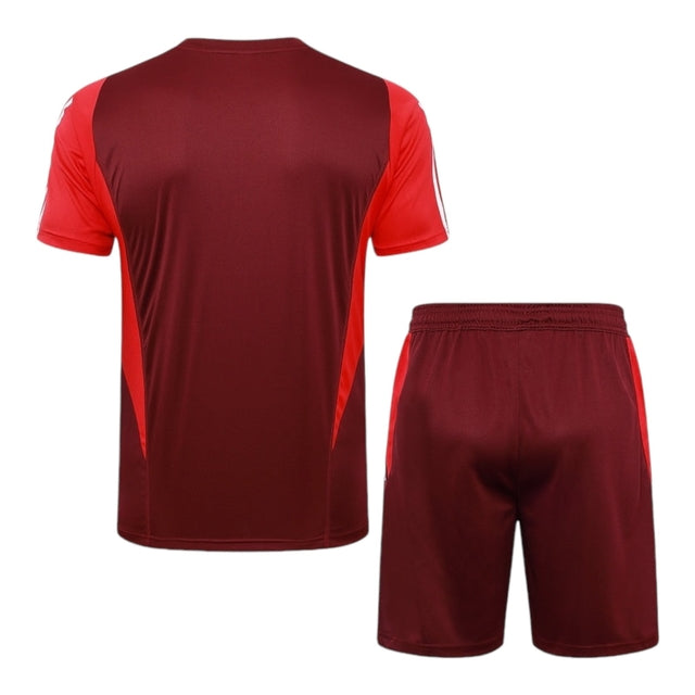 Kit Treino adulto - Camisa e Shorts - Internacional Adidas 24/25 - Vermelho