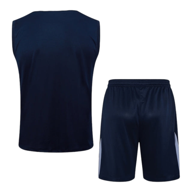 Kit Treino adulto - Camisa e Shorts - Seleção França Nike 24/25 - Azul