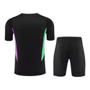 Kit Treino adulto - Camisa e Shorts - Bayern de Munique Adidas 24/25 - Preto com detalhes em verde e roxo