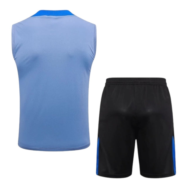 Kit Treino adulto - Camisa e Shorts - Inter de Milão Nike 24/25 - Azul e preto