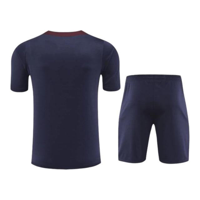 Kit Treino adulto - Camisa e Shorts - Seleção Inglaterra Nike 24/25 - Roxo com detalhes em vinho