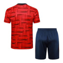 Kit Treino adulto - Camisa e Shorts - Seleção Inglaterra Nike 24/25 - Vermelho e azul