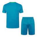 Kit Treino adulto - Camisa e Shorts - Seleção Portugal Nike 24/25 - Azul com detalhes em verde