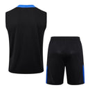 Kit Treino adulto - Camisa e Shorts - Inter de Milão Nike 24/25 - Preto com detalhes em azul