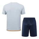 Kit Treino adulto - Camisa e Shorts - São Paulo New Balance 24/25 - Cinza e azul