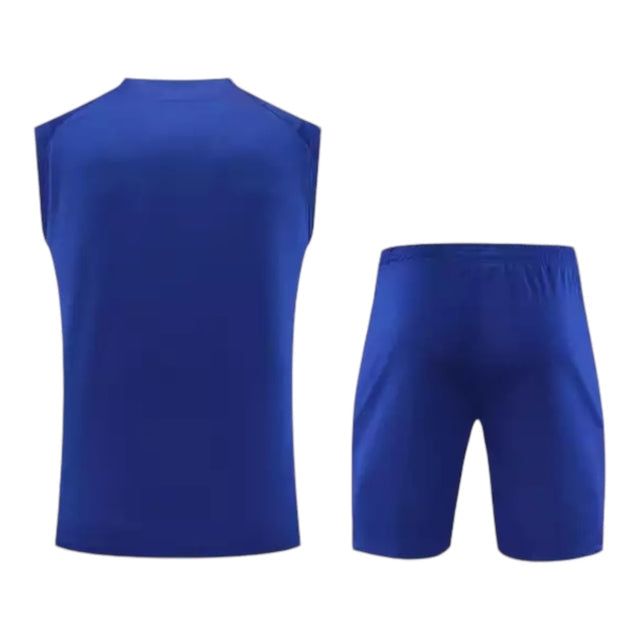 Kit Treino adulto - Camisa e Shorts - Barcelona Nike 23/24 - Azul