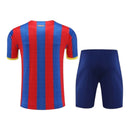 Kit Treino adulto - Camisa e Shorts - Barcelona Nike 23/24 - Azul e vermelho com detalhes em amarelo
