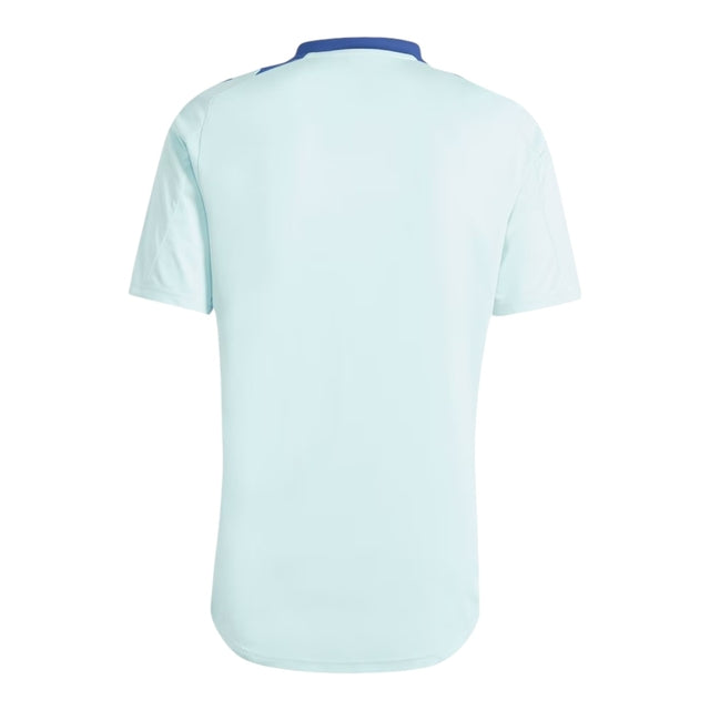 Camisa Seleção da Espanha Treino 24/25 - Torcedor Adidas Masculina - Azul com detalhes em vermelho
