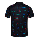 Camisa Seleção de Portugal Pré-jogo 24/25 - Torcedor Nike Masculina - Preta com detalhes em azul e vermelho e verde