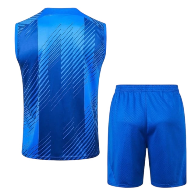 Kit Treino adulto - Camisa e Shorts - Barcelona Nike 23/24 - Azul
