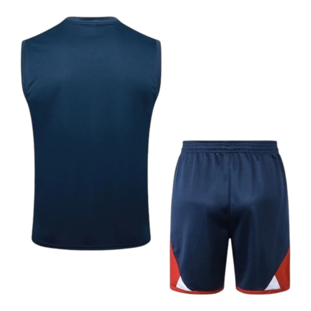 Kit Treino adulto - Camisa e Shorts - Paris Saint-Germain Jordan 23/24 - Azul