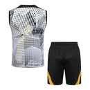 Kit Treino adulto - Camisa e Shorts - Chelsea Nike 23/24 - Bege e preto