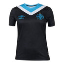 Camisa Grêmio III 24/25 -  Umbro Feminina - Preta com detalhes em azul e branco