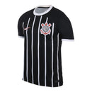 Camisa Corinthians II 23/24 - Torcedor Nike Masculina - Preta com detalhes listras brancas