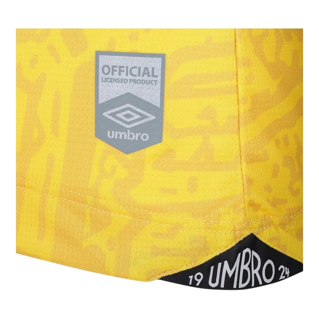 Camisa Santos III 24/25 -  Umbro Feminina - Amarela com detalhes em preto