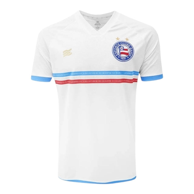 Camisa Bahia I 23/24 - Torcedor Esquadrão Masculina - Branca com detalhes em azul