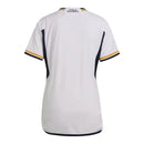 Camisa Real Madrid I 23/24 - Adidas Feminina - Branca com detalhes em amarelo e azul