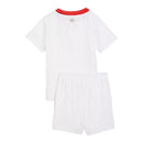 Kit Infantil AC Milan II 24/25 - Puma - Branco com detalhes em vermelho