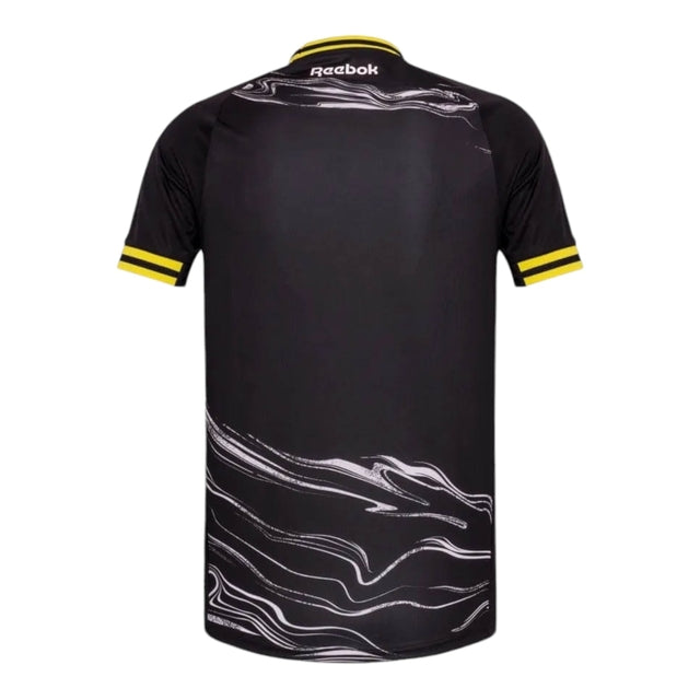 Camisa Botafogo IV 24/25 - Torcedor Reebok Masculina - Preta com detalhes em amarelo e branco