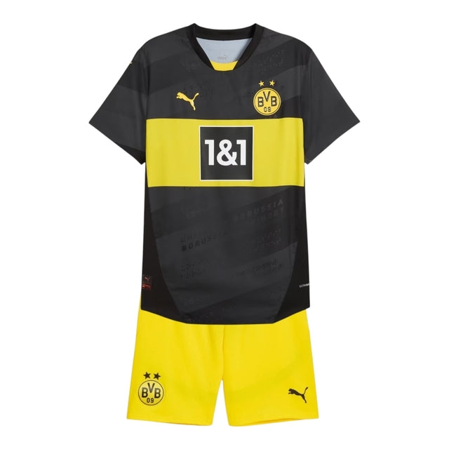 Kit Infantil Borussia Dortmund II 24/25 - Puma - Preto e amarelo