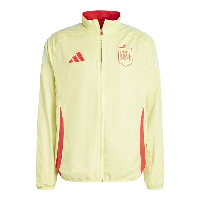Jaqueta Corta-Vento Seleção Espanha II 24/25 - Masculina Puma - Amarela com detalhes em vermelho