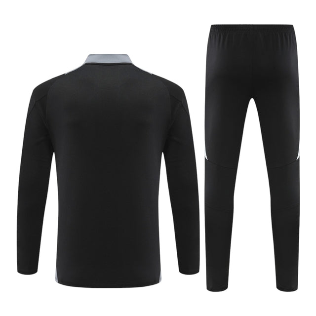 Conjunto Seleção Itália Treino 24/25 - Masculino Adidas - Preto com detalhes em cinza